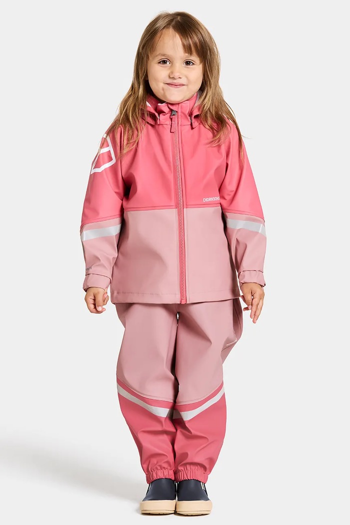 Didriksons kombinezon i kurtka dziecięca WATERMAN KIDS SET pozostałe różowy 505585