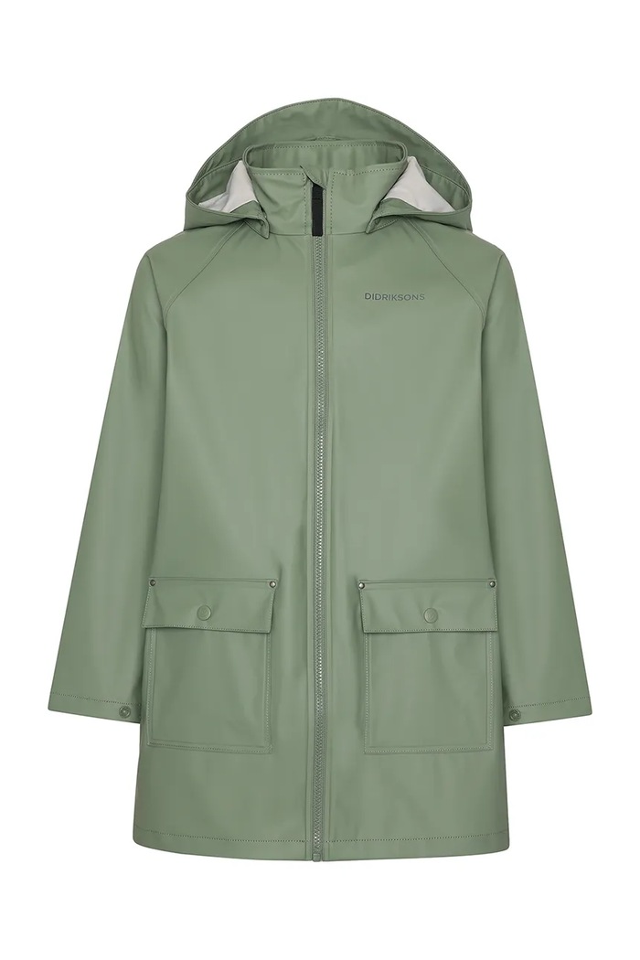 Detská nepremokavá bunda Didriksons GIGA KIDS JKT 505690 zelená SS25