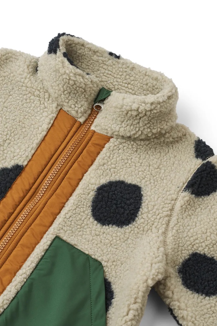 Liewood geaca copii Noam Pile Jacket bej LW20017