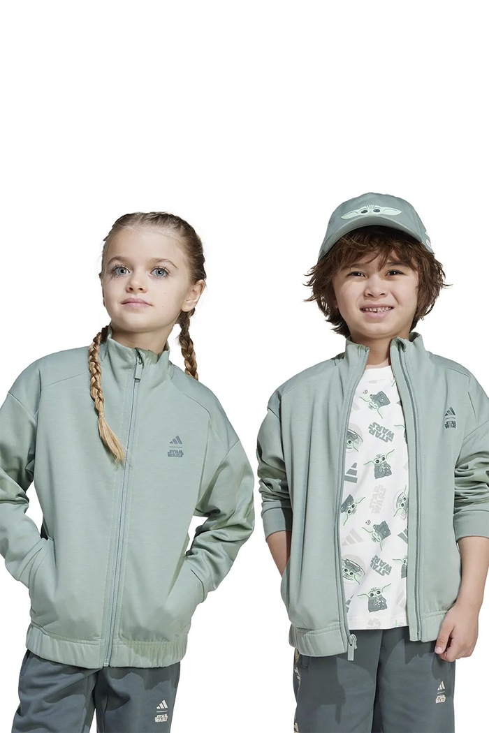 adidas bluza dziecięca pozostałe zielony JF3653