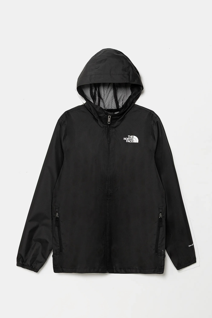 The North Face kurtka dziecięca TEEN ZIPLINE RAIN JACKET pozostałe czarny NF0A8B7ZJK31