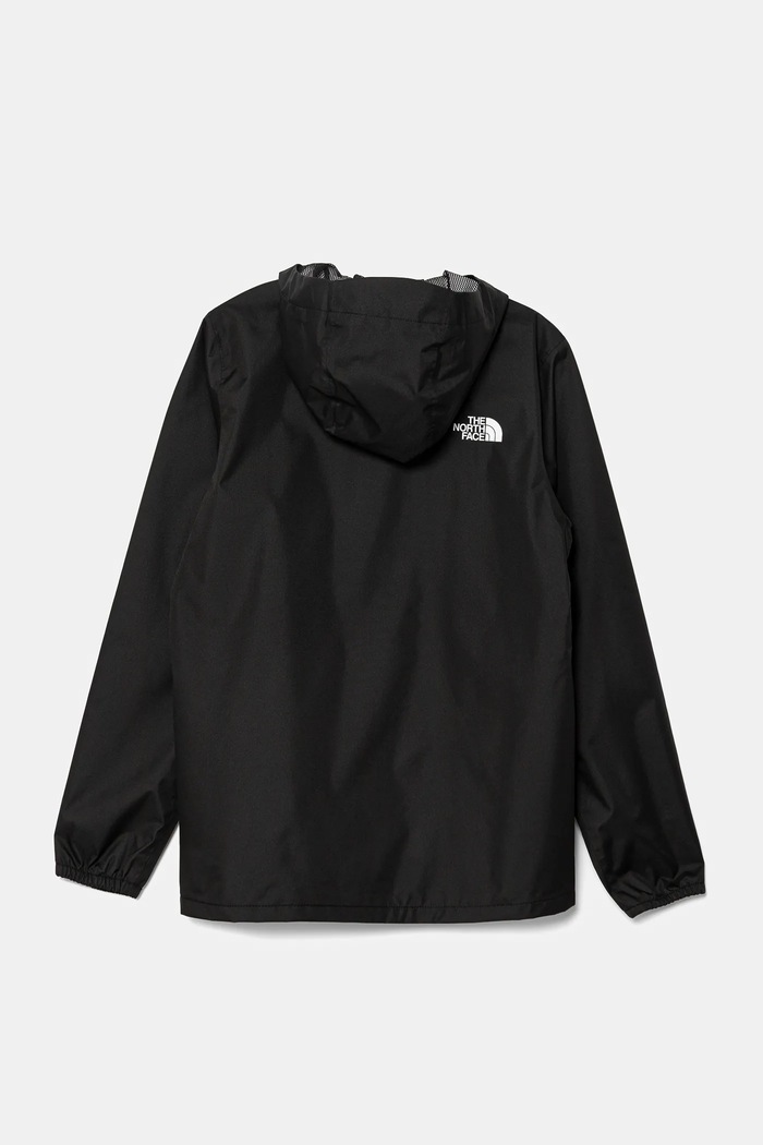 The North Face kurtka dziecięca TEEN ZIPLINE RAIN JACKET NF0A8B7ZJK31 czarny SS26