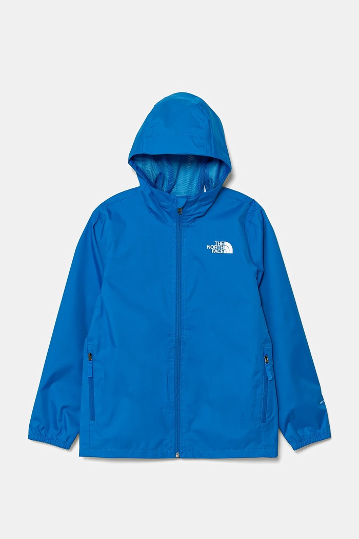 The North Face kurtka dziecięca TEEN ZIPLINE RAIN JACKET pozostałe niebieski NF0A8B7ZT4S1