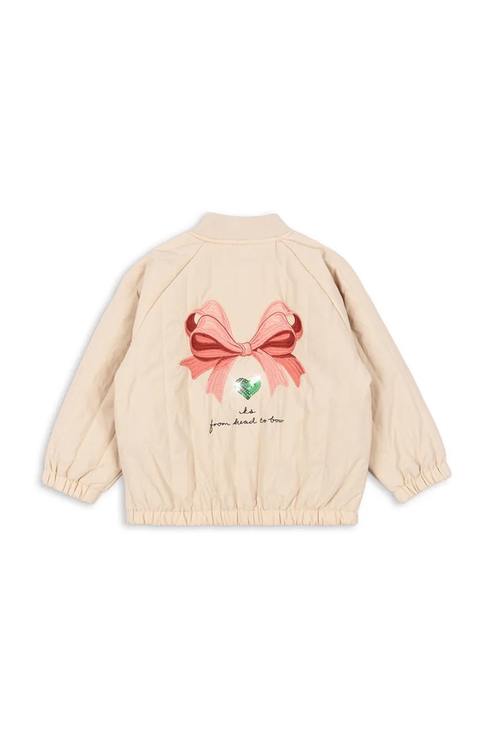 Konges Sløjd geacă bomber pentru copii JUNO BOMBER JACKET KS102313 bej SS25