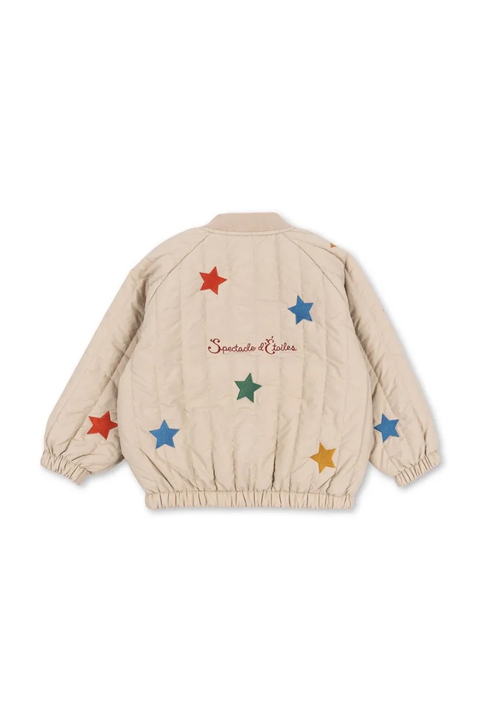Konges Sløjd kurtka bomber dziecięca JUNO BOMBER JACKET bez kaptura beżowy KS102313
