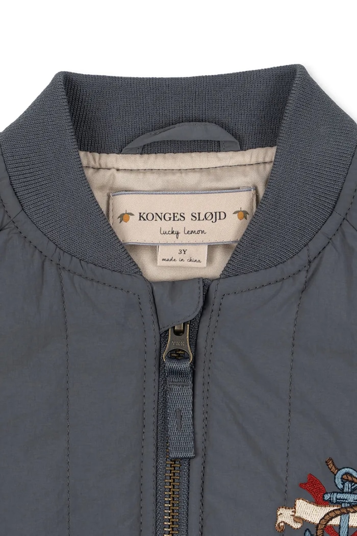 Дитяча куртка-бомбер Konges Sløjd JUNO BOMBER JACKET сірий KS102313