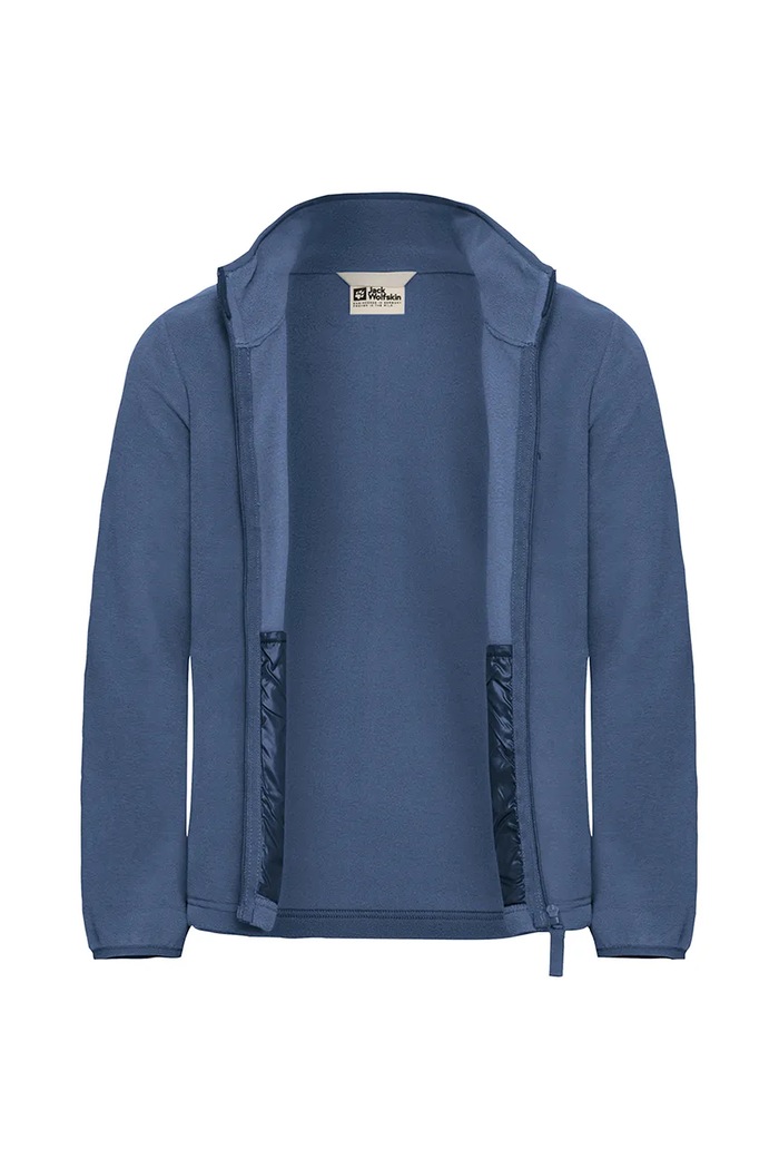 Jack Wolfskin felpa per bambini TAUNUS JACKET K blu navy 1609482.92.152