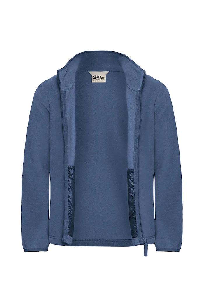 Jack Wolfskin felpa per bambini TAUNUS JACKET K blu navy 1609482.92.152