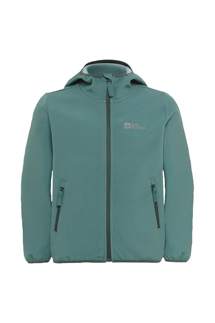 Детско яке Jack Wolfskin FOURWINDS JACKET KIDS без изолация зелен A61854.92.152