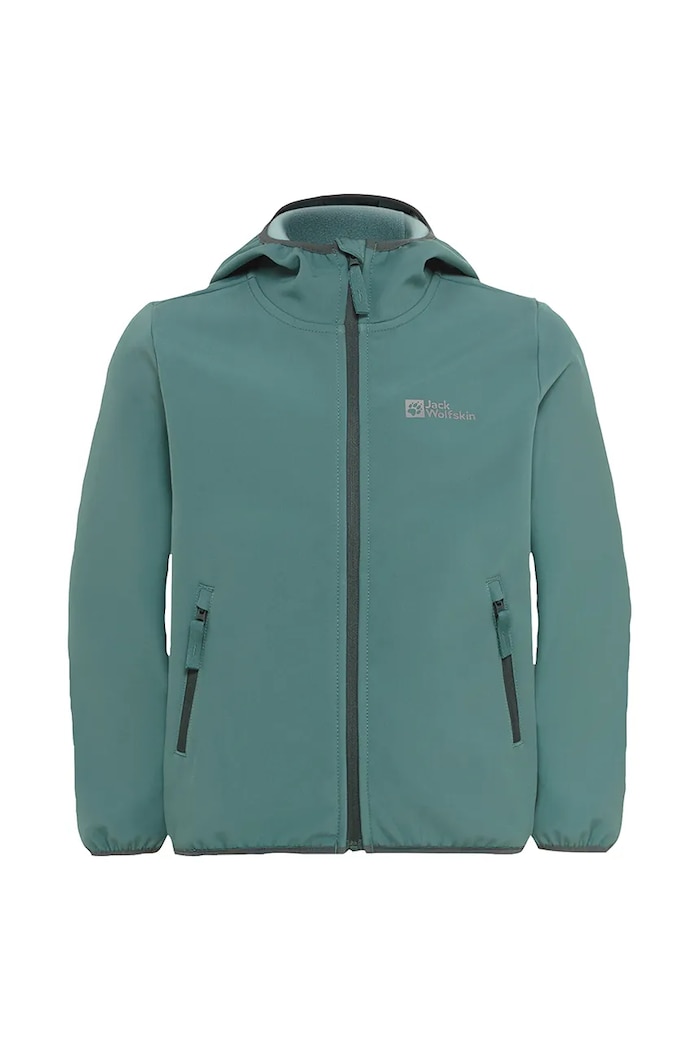 Детско яке Jack Wolfskin FOURWINDS JACKET KIDS без изолация зелен A61854.92.152