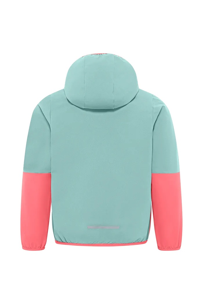Момче Детско яке Jack Wolfskin TURBULENCE HOODED JKT K A63683.164.176 оранжев