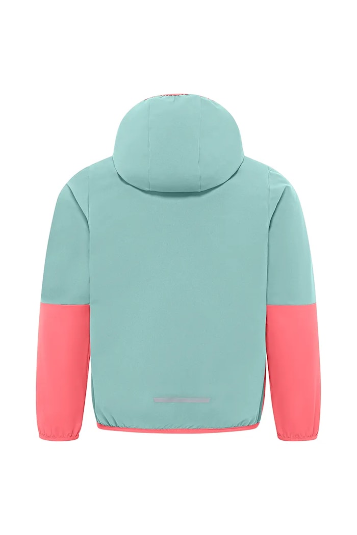 Момче Детско яке Jack Wolfskin TURBULENCE HOODED JKT K A63683.164.176 оранжев