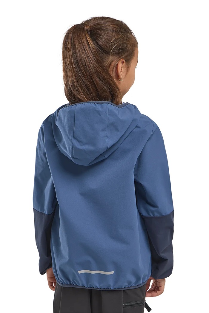 Παιδικό μπουφάν Jack Wolfskin TURBULENCE HOODED JKT K A63683.164.176 σκούρο μπλε