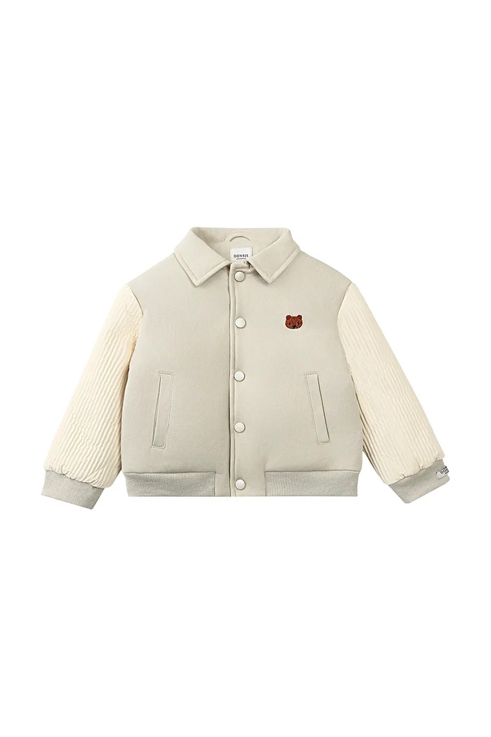 Donsje kurtka bomber dziecięca Pidas Jacket Bear 4097401.98.128 beżowy SS25