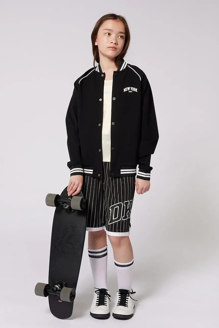 Παιδικό μπουφάν bomber Dkny άλλο μαύρο D62232.162.174