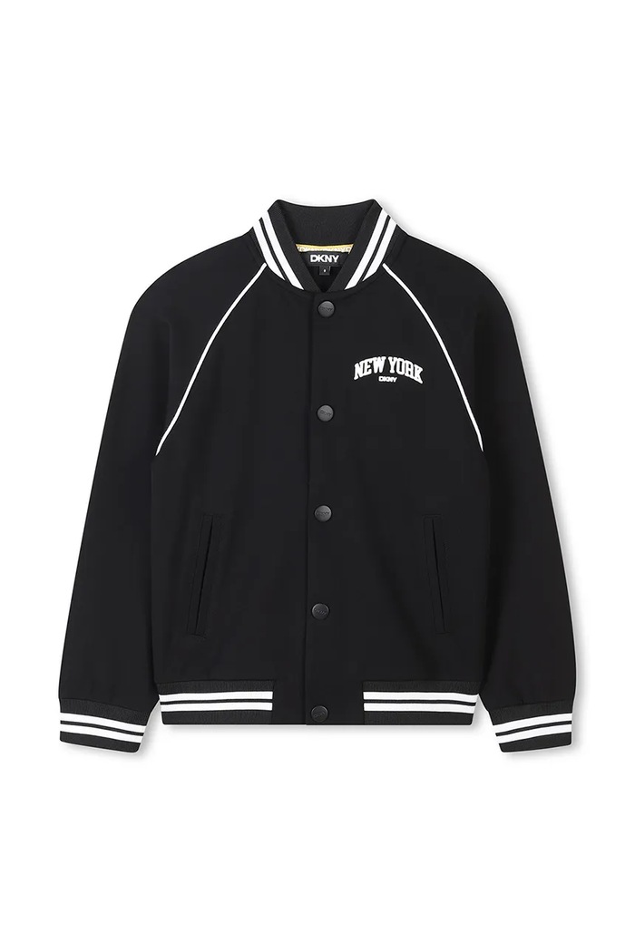 Παιδικό μπουφάν bomber Dkny D62232.162.174 μαύρο SS25