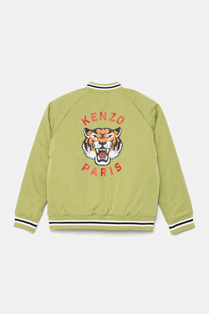 Detská bunda bomber Kenzo Kids K61171.126.150 zelená SS25
