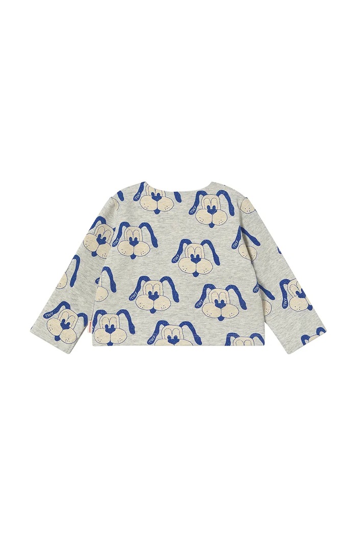Kojenecká bunda Tinycottons DOGS BABY JACKET SS25.467 šedá SS25