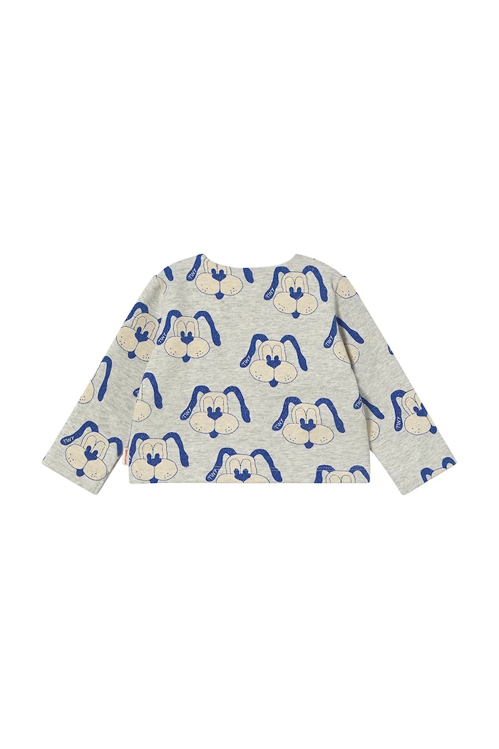 Kojenecká bunda Tinycottons DOGS BABY JACKET SS25.467 šedá SS25