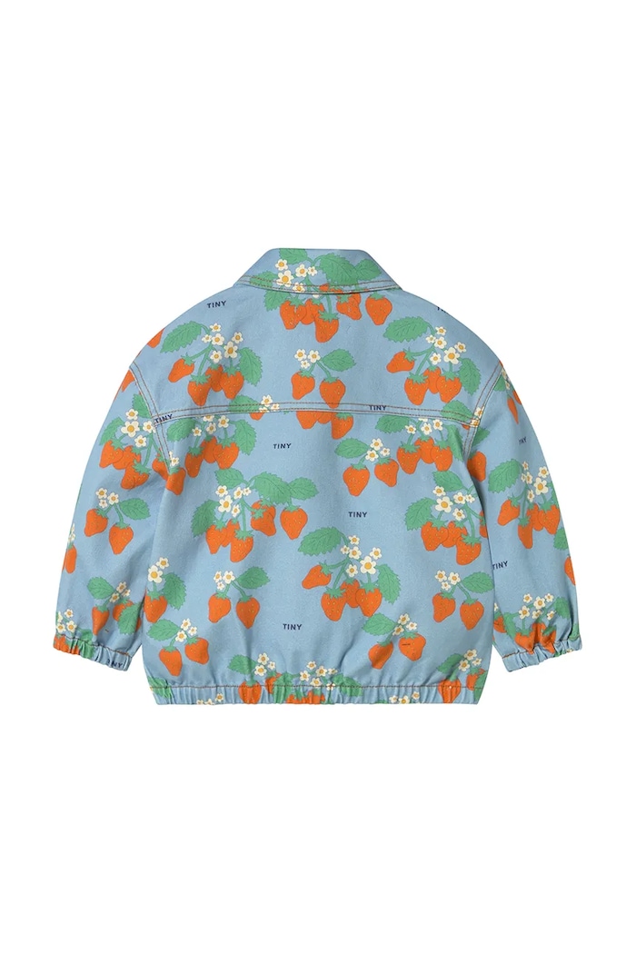 Băieți Tinycottons geacă copii STRAWBERRIES JACKET SS25.219 albastru