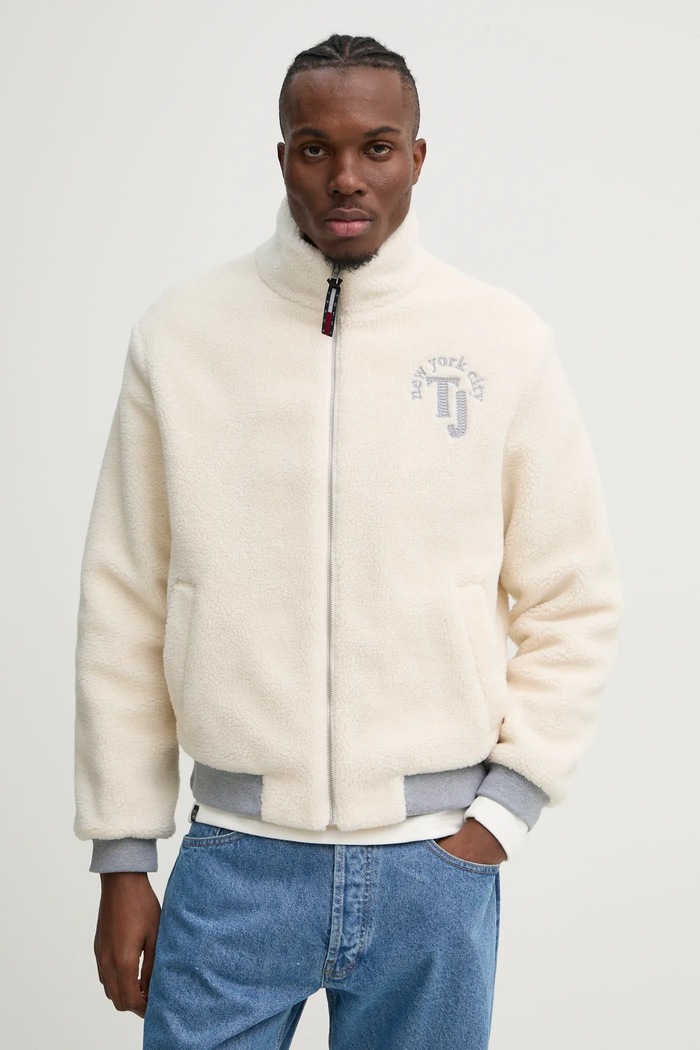 Μπουφάν Tommy Jeans άλλο μπεζ DM0DM21269
