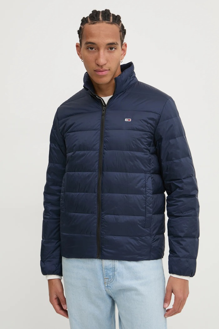 Пухено яке Tommy Jeans преходна изолация тъмносин DM0DM20658