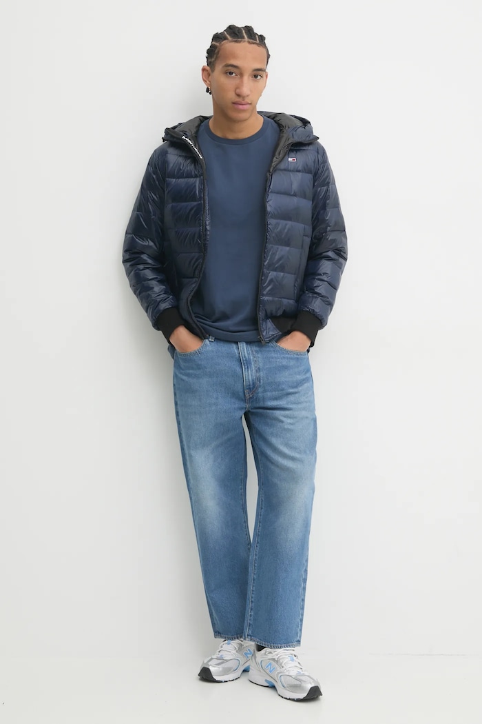 Пухено яке Tommy Jeans DM0DM20659 тъмносин SS25