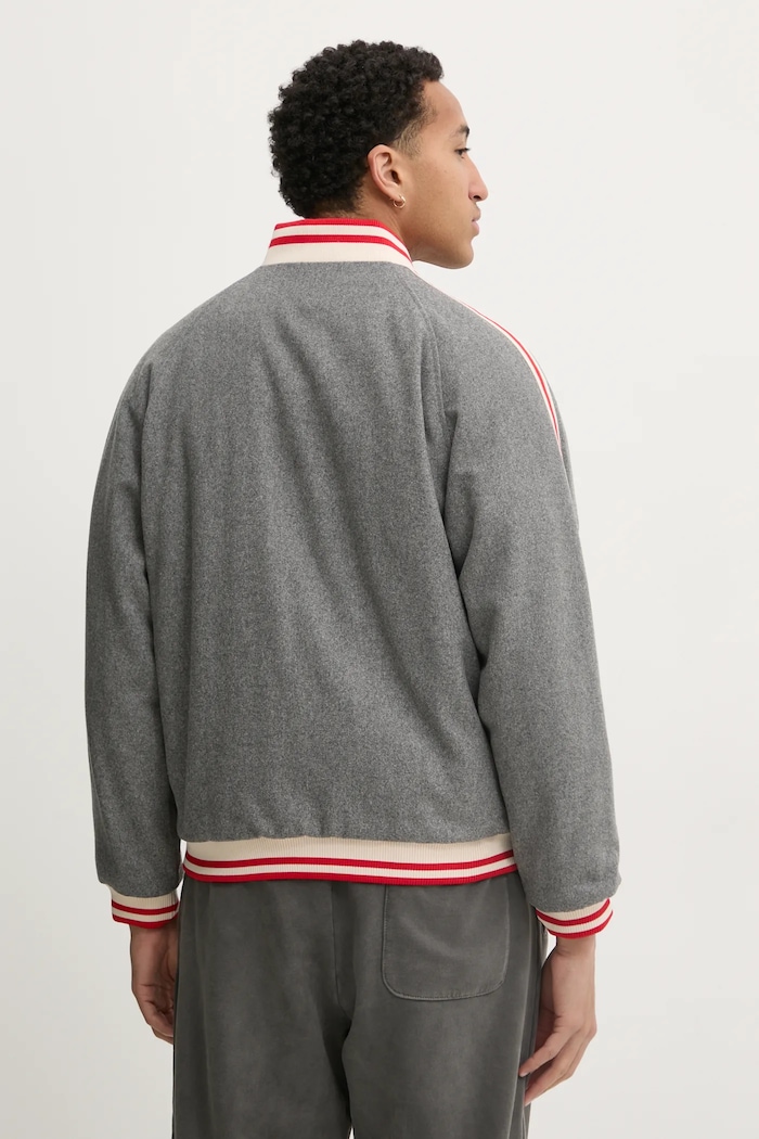 Ruházat Tommy Jeans gyapjú bomber dzseki DM0DM21268 szürke