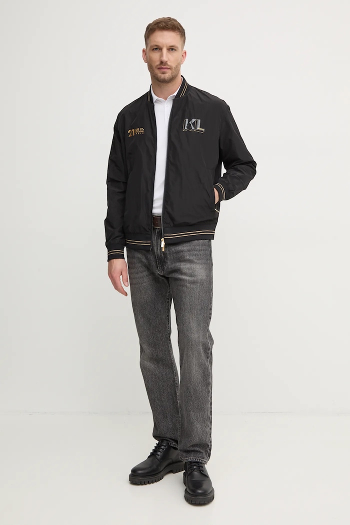 Bomber jakna Karl Lagerfeld 505405.551501 črna SS25