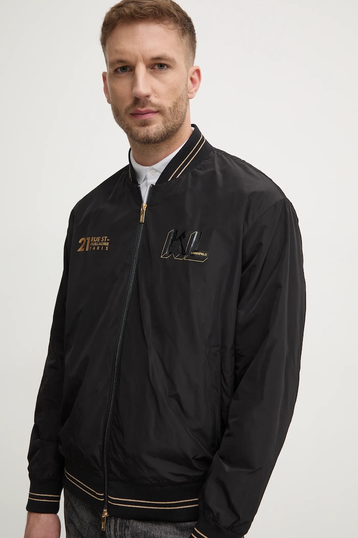 Bomber jakna Karl Lagerfeld črna 505405.551501