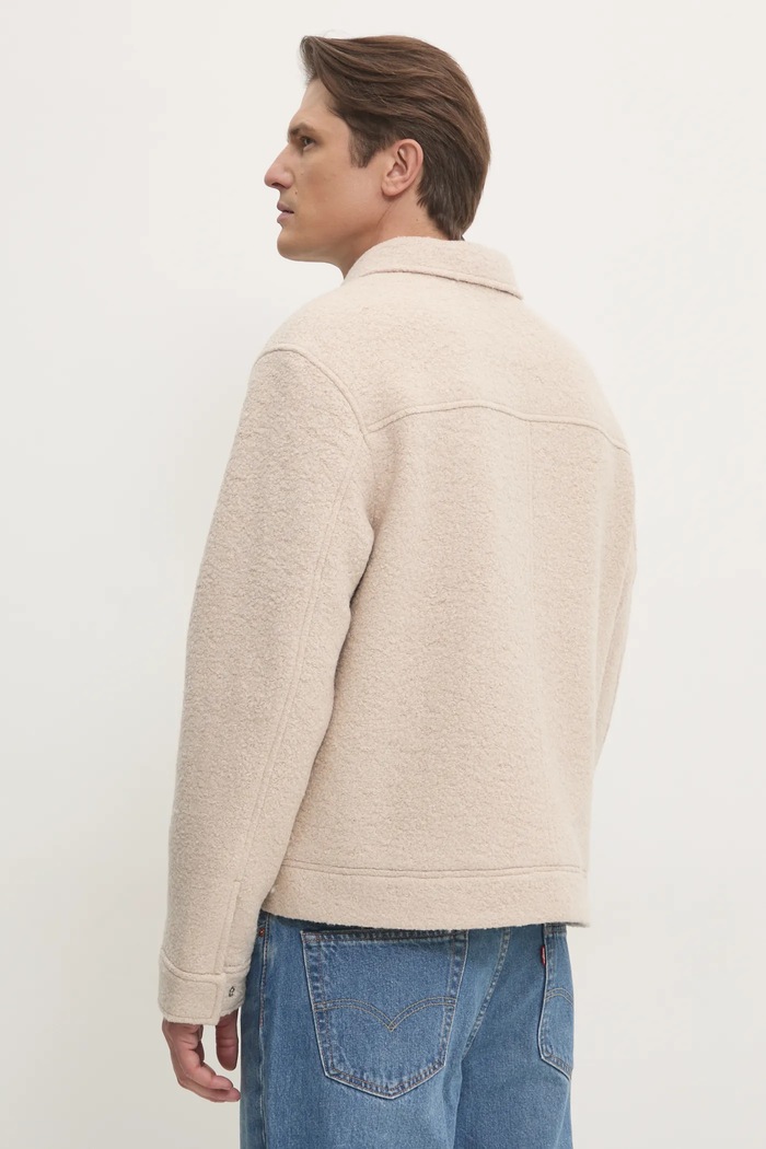 Дрехи Вълнено яке тип риза Calvin Klein Jeans J30J326707 бежов