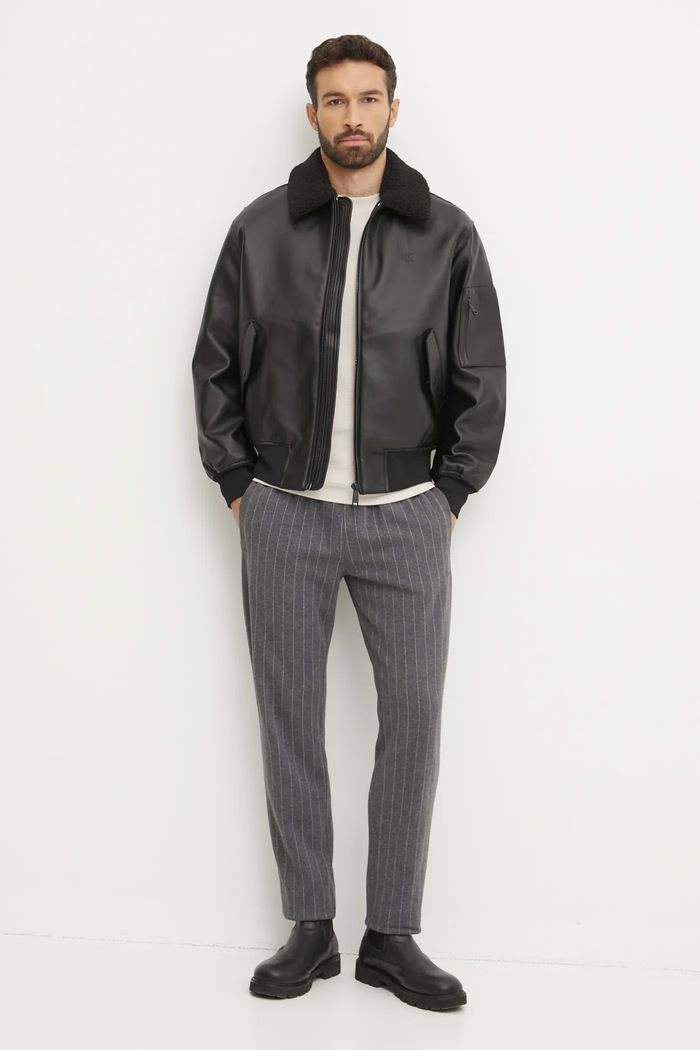 Bunda Calvin Klein Jeans J30J326729 černá SS25