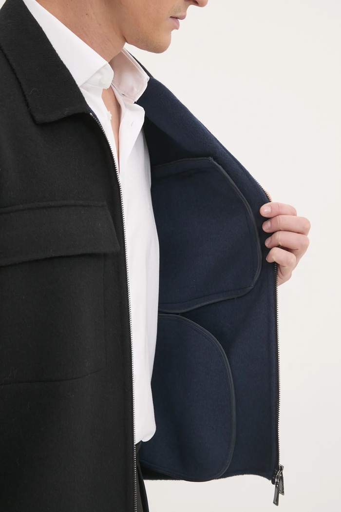 Calvin Klein kurtka koszulowa wełniana K10K113955