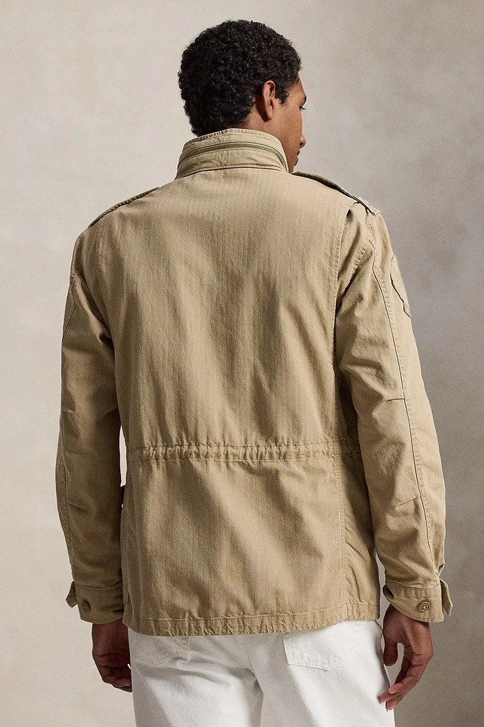 Polo Ralph Lauren kurtka przejściowa męska bawełniana Icnc Fld Jkt Lined Field 710961616 zielony SS26