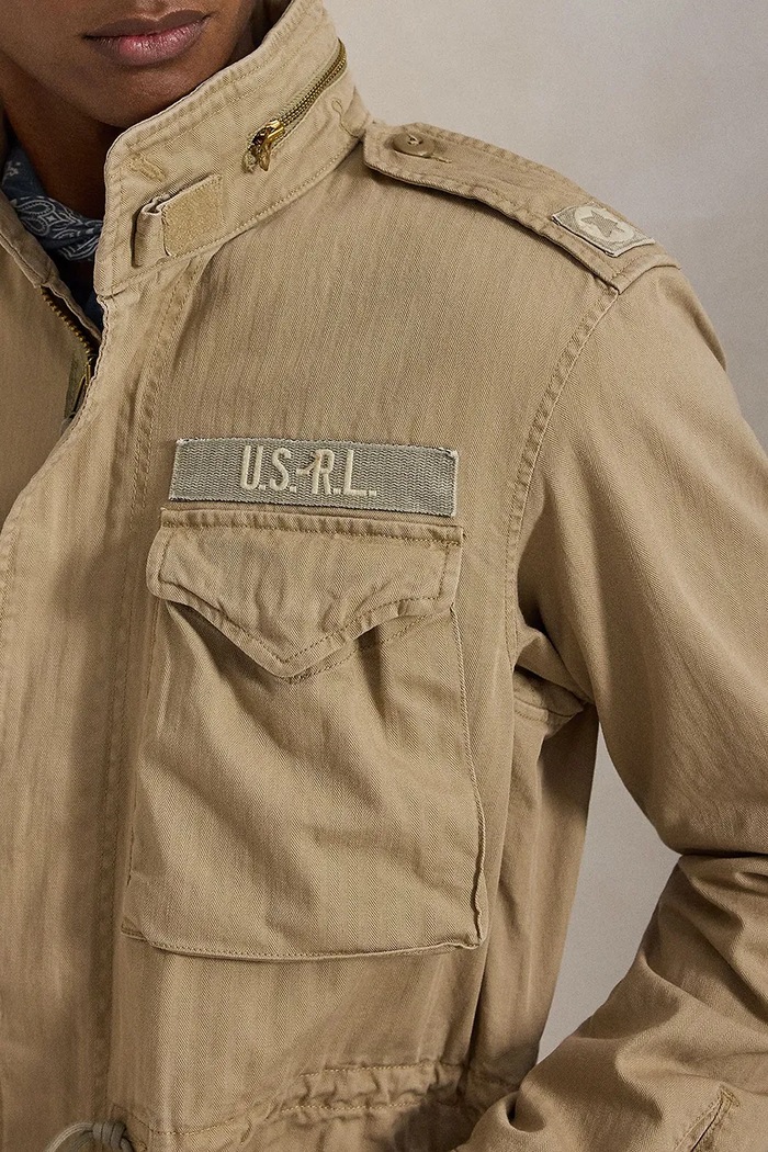 Polo Ralph Lauren kurtka przejściowa męska bawełniana Icnc Fld Jkt Lined Field zielony 710961616