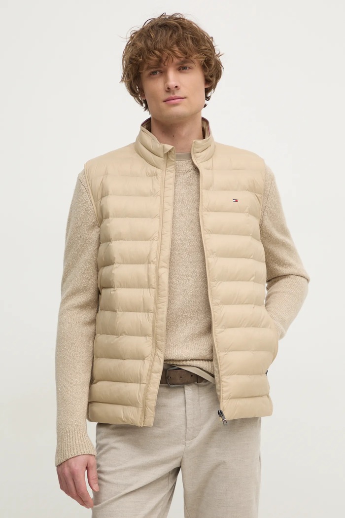 Елек Tommy Hilfiger лека изолация бежов MW0MW37677