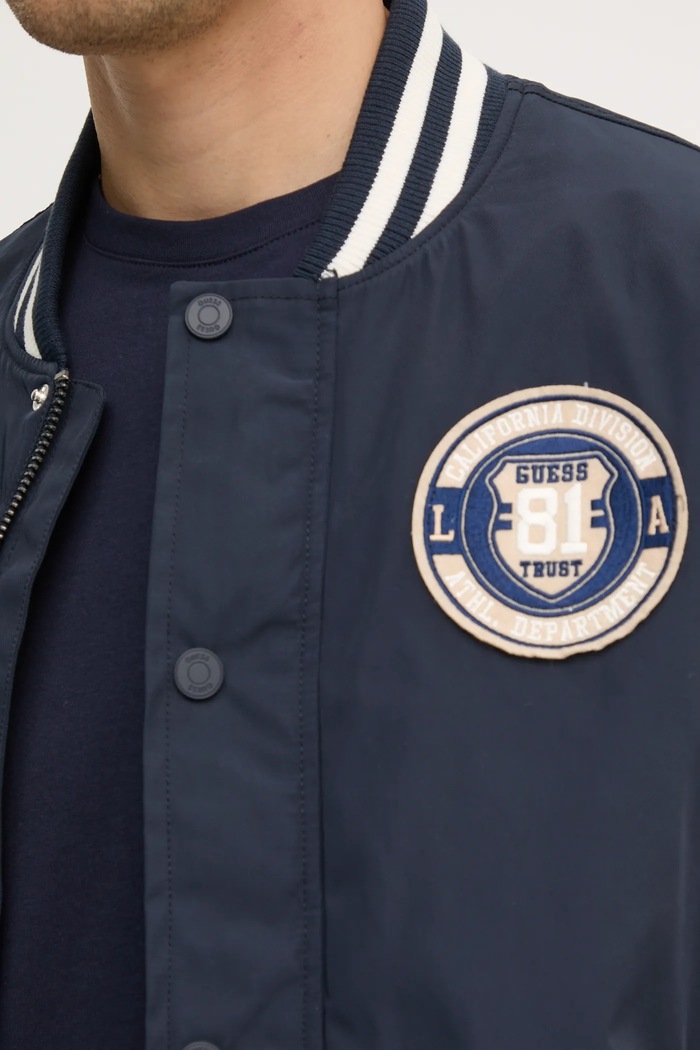 Bomber jakna Guess VARSITY M5RL19.WGU82 mornarsko modra