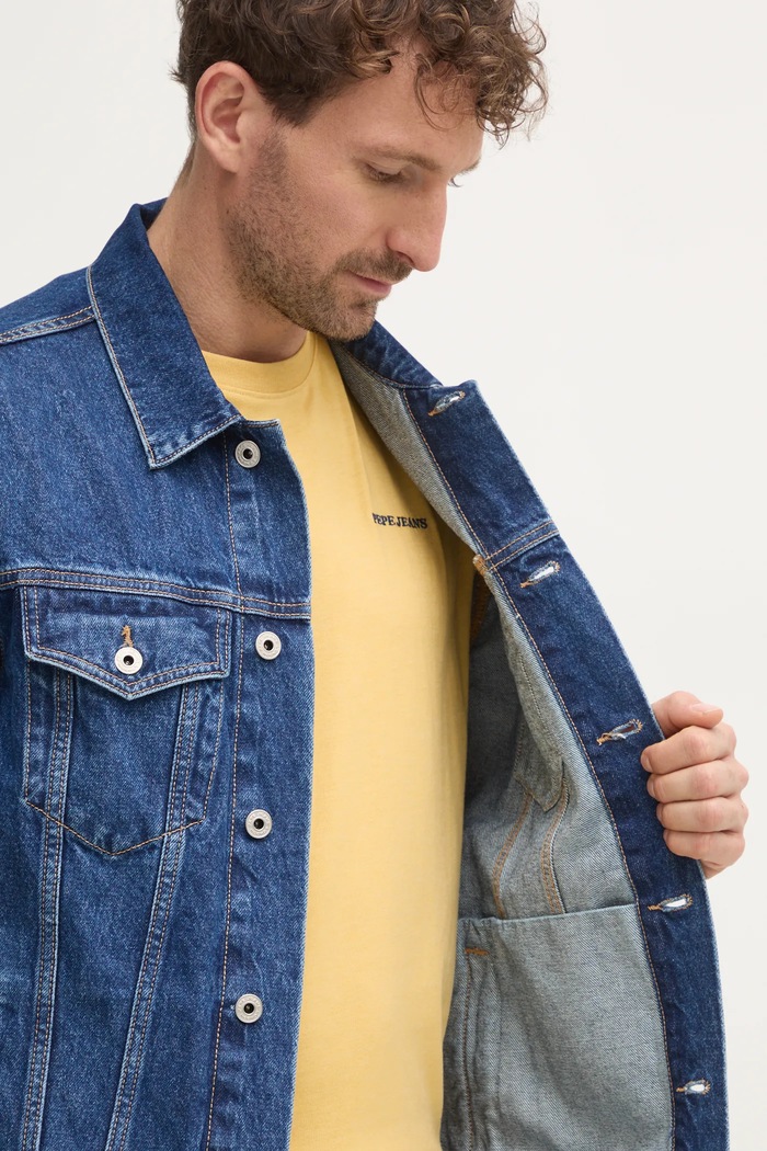 Rifľová bunda Pepe Jeans REGULAR JACKET PM402715HW5