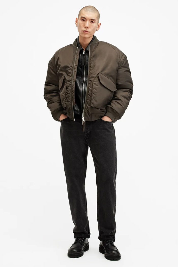 Bomber jakna AllSaints HAWK M049OB zelena