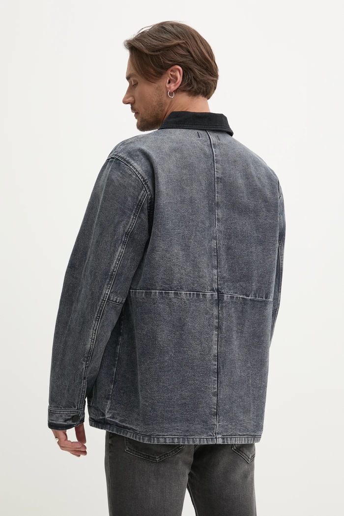 Îmbrăcăminte PURPLE BRAND geaca jeans WORKWEAR ROYALTIES CANVAS P080.WJDB125 gri