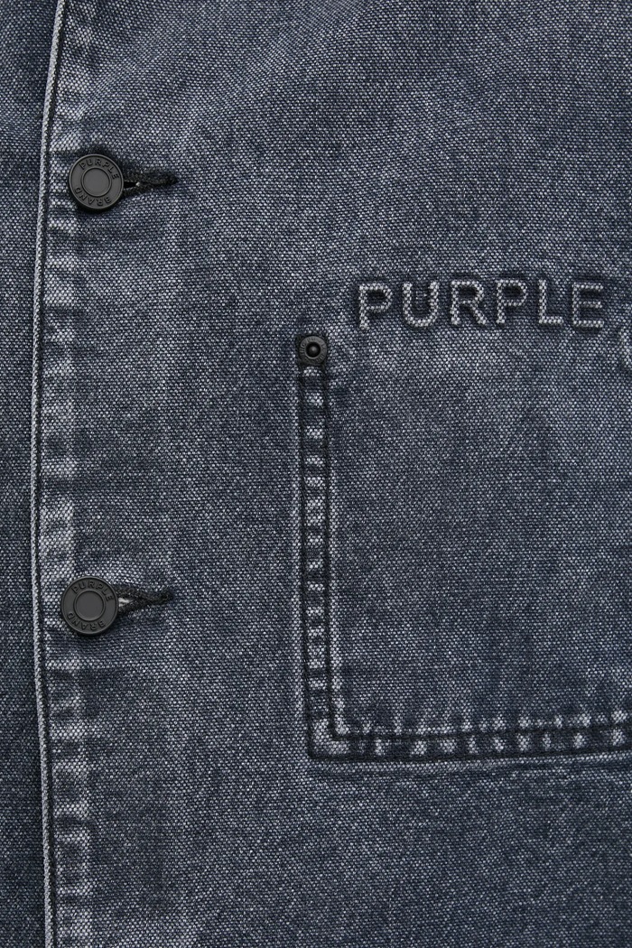PURPLE BRAND geaca jeans WORKWEAR ROYALTIES CANVAS P080.WJDB125 gri