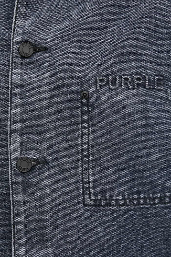 PURPLE BRAND geaca jeans WORKWEAR ROYALTIES CANVAS P080.WJDB125 gri