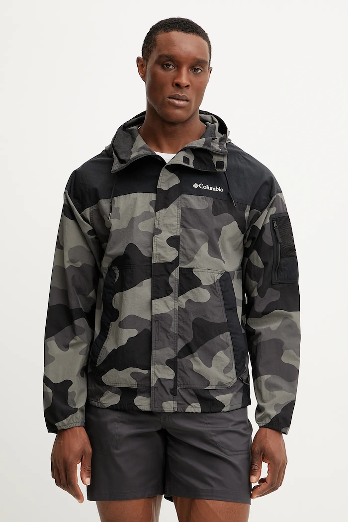 Columbia jeachetă outdoor Challenger Novelty Windbreaker necaptusit negru 2116981