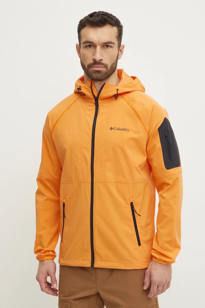 Outdoorová bunda Columbia Tall Heights nezateplené oranžová 2117211