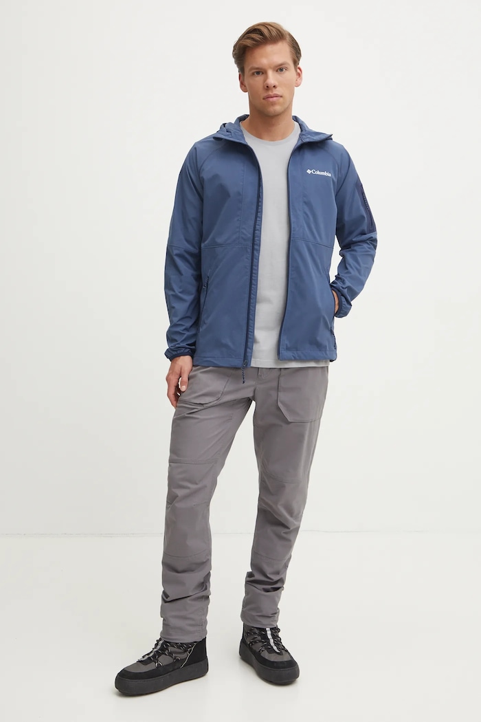 Columbia kurtka outdoorowa Tall Heights 2117211 niebieski SS25