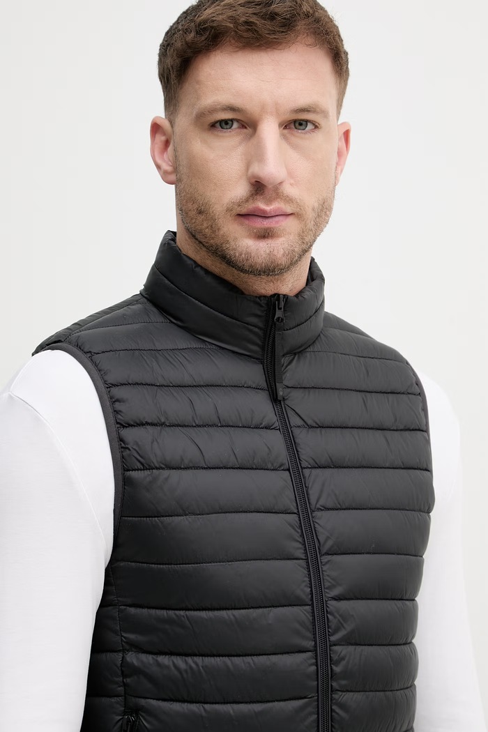 United Colors of Benetton vestă pentru bărbați negru 2TWDUJ00P