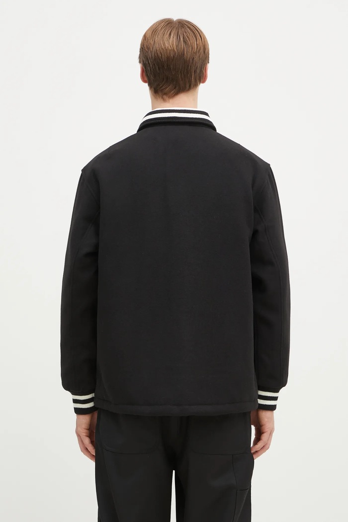 Odzież Carhartt WIP kurtka z domieszką wełny Wool Coach Jacket I034386.K02XX czarny
