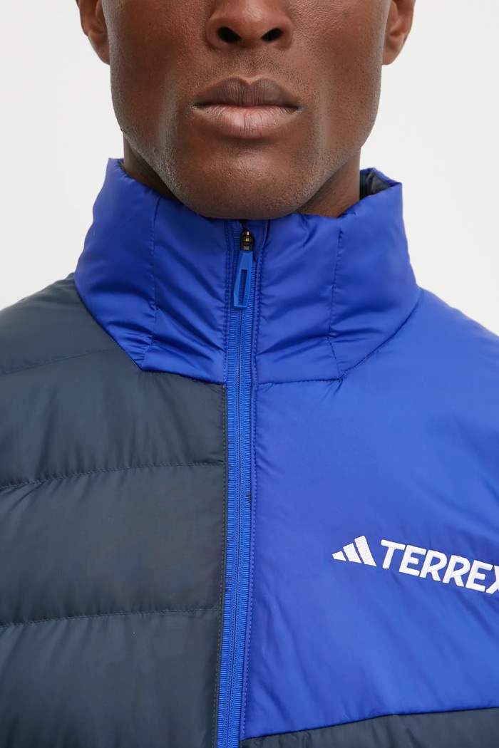 Πουπουλένιο αθλητικό μπουφάν adidas TERREX Multi JD8397 σκούρο μπλε