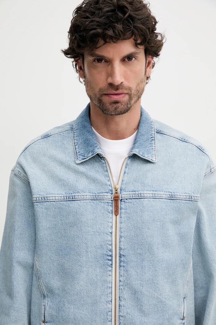 Pepe Jeans geaca jeans EMMETT FADEOUT albastru PM403101