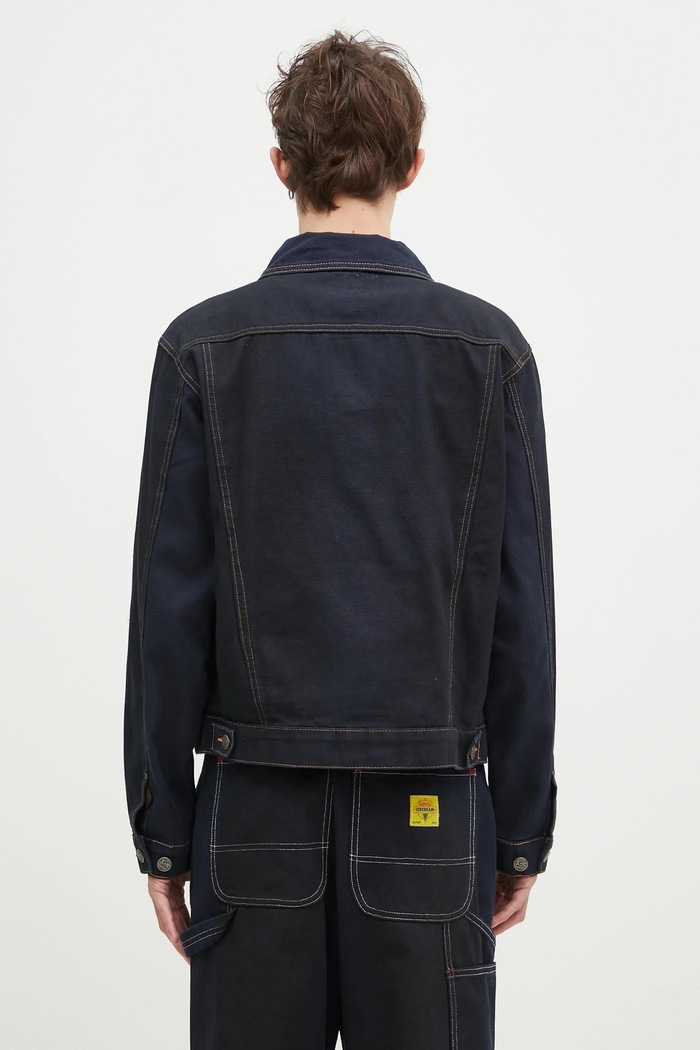 Îmbrăcăminte ICECREAM geacă din denim Oil Stained Trucker Jacket ICW008 albastru